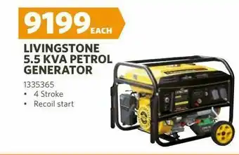 Livingstone 5.5 kva petrol generator