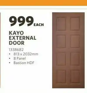 BUCO Kayo external door offer