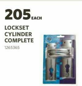 Lockset cylinder comlplete