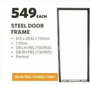Steel door frame
