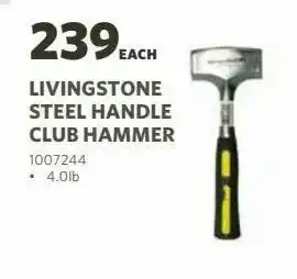 BUCO Livingstone steel handle club hammer offer
