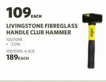 BUCO Livingstone fibreglass handle club hammer offer