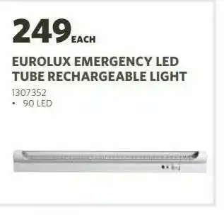BUCO Eurolux emergency led tube rechargeable light offer