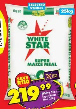 Shoprite White Star Super Maize Meal 25kg offer