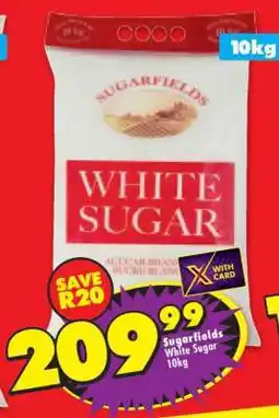 Shoprite SUGARFIELDS WHITE SUGAR 10kg offer