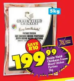 Shoprite GRAIN FIELD CHICKENS FROZEN MIXED CHICKEN PORTIONS 5kg offer