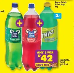 Shoprite Sparletta/Twist Soft Drink 2L offer