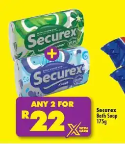 Shoprite SECUREX BATH SOAP 175g offer