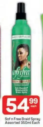 Pick n Pay Sof n Free Braid Spray Assorted offer