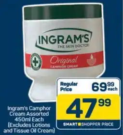 Pick n Pay Ingram's Camphor Cream Assorted offer