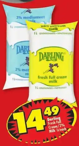 Shoprite Darling Fresh Full Cream/ 2% Milk offer