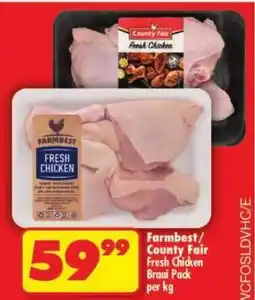 Shoprite Farmbest/ County Fair Fresh Chicken Braai Pack offer