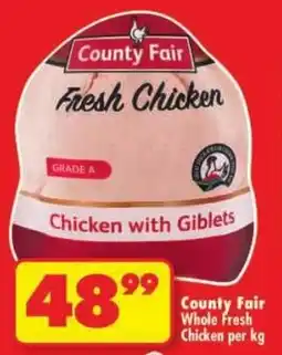 Shoprite County Fair Whole Fresh Chicken offer