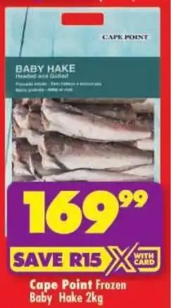 Shoprite Cape Point Frozen Baby Hake offer