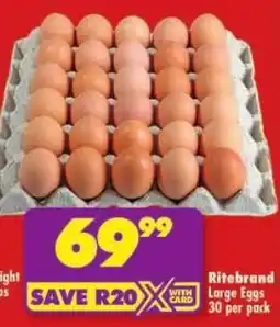 Shoprite Ritebrand Large Eggs offer