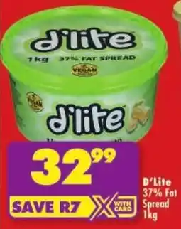 Shoprite D'Lite 37% Fat Spread offer