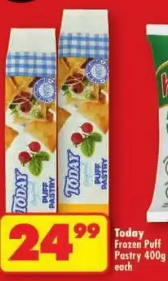 Shoprite Today Frozen Puff Pastry offer