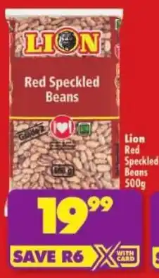 Shoprite Lion Red Speckled Beans offer