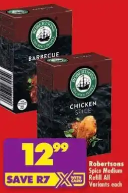 Shoprite Robertsons Spice Medium Refill All Variants offer