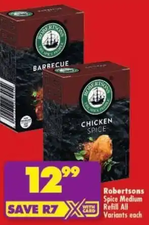 Shoprite Robertsons Spice Medium Refill All Variants offer