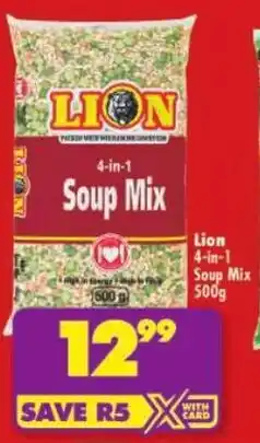 Shoprite Lion 4-in-1 Soup Mix offer