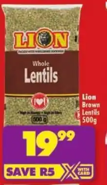 Shoprite Lion Brown Lentils offer