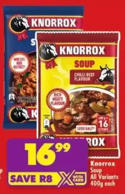 Shoprite Knorrox Soup All Variants offer