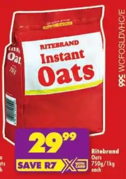 Shoprite Ritebrand Oats offer
