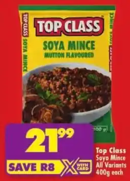 Shoprite Top Class Soya Mince All Variants offer