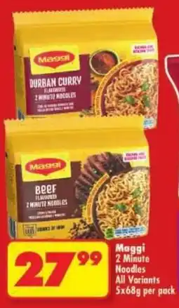 Shoprite Maggi 2 Minute Noodles All Variants offer