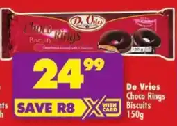 Shoprite De Vries Choco Rings Biscuits offer