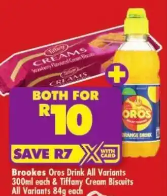 Brookes Oros Drink All Variants & Tiffany Cream Biscuits All Variants