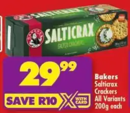 Shoprite Bakers Salticrax Crackers All Variants offer