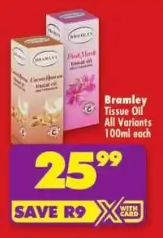 Shoprite Bramley Tissue Oil All Variants offer
