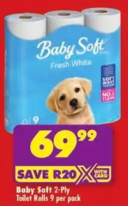 Shoprite Baby Soft 2-Ply Toilet Rolls offer