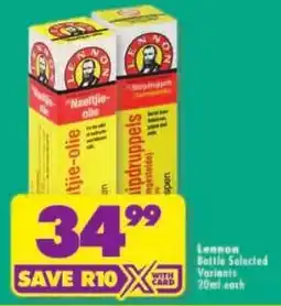 Shoprite Lennon Bottle offer