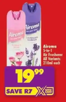 Shoprite Airoma 5-in-1 Air Freshener All Variants offer