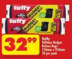 Shoprite Tuffmax Budget Refuse Bags offer