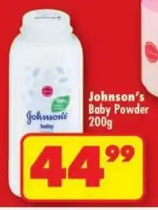 Shoprite Johnson's Baby Powder offer