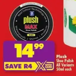 Shoprite Plush Shoe Polish All Variants offer