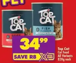 Shoprite Top Cat Cat Food All Variants offer