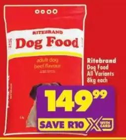 Shoprite Ritebrand Dog Food All Variants offer