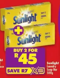 Shoprite Sunlight Laundry Soap Bar offer