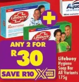 Shoprite Lifebuoy Hygiene Soap Bar All Variants offer