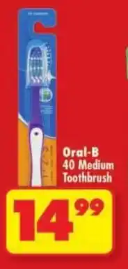Shoprite Oral-B 40 Medium Toothbrush offer