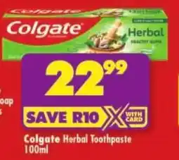 Shoprite Colgate Herbal Toothpaste offer