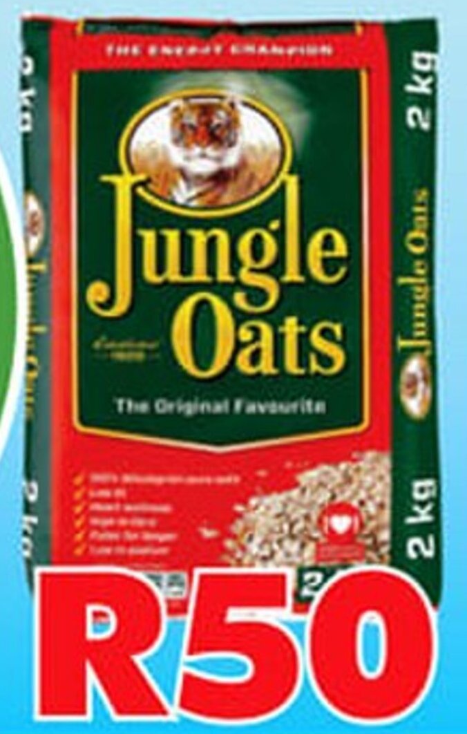 Jungle Oats The Original Favourite 2kg (25 Per kg) offer at 1UP