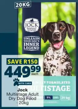 Checkers Jock Multistage Adult Dry Dog Food offer