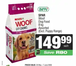 Spar Savemor SPAR Woof Dog Food Assorted offer