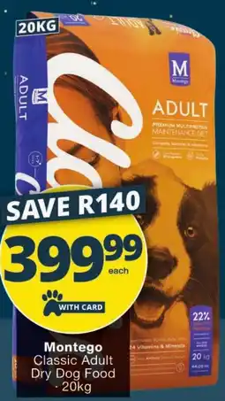 Checkers Montego Classic Adult Dry Dog Food offer